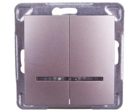 IMPRESJA Łącznik świecznikowy z podświetleniem tytan ŁP-2YS/m/23