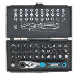 Zestaw bitów 33szt + grzechotka HIGH QUALITY PRO