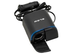 Rozgałęziacz gniazda zapalniczki 4 GNIAZDA + KABEL