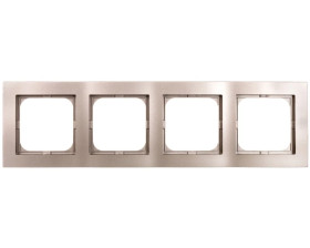AS Ramka poczwórna satyna light R-4G/45