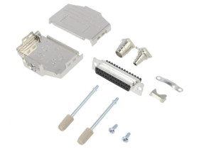 DPPKM-25FSSC D-Sub żeńskie proste zacisk śrubowy na przewód 11,5mm PIN 25