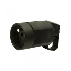 Gniazdo z uchem z uziemieniem 2P+Z 16A 250V IP20 czarne VGN 315-05 51.339