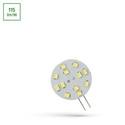Żarówka LED G4 12V 2W 12 LED CW 30mm SPECTRUM