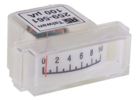 Amperomierz analogowy panelowy 100μA -10C do +55C RS PRO