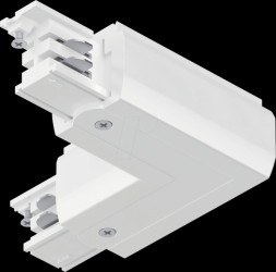 91373 ProRail3 L connector, 101x101 mm, max. 3680 W, white