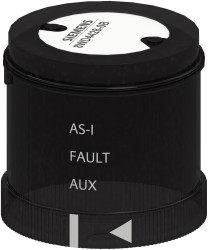 Moduł wieży sygnalizacyjnej Element adaptera interfejsu AS Siemens Czarny 24 V DC 8WD44, IP65