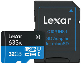 Karta Micro SD MicroSDHC, 32 GB, Lexar 633x