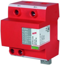 Ogranicznik przepieć B+C Typ T1+T2 do ochrony instalacji PV 12,5kA 2,5kV 1000V DC DEHNcombo YPV SCI 1000FM 900066