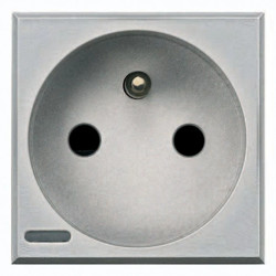 AXOLUTE Gniazdo z uziemieniem 16A aluminium HC4142