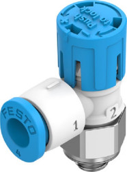 Zawór regulacyjny pneumatyczny Flow Control Ręczne Metryczne M5 Festo M5 2 portowy