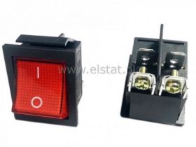 Przeł. kołys. ON-OFF stabilny 4pin podśw. śruby16A