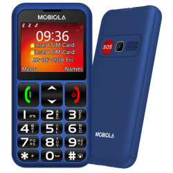 Telefon GSM Mobiola MB700 2G Niebieski, Dla Seniora