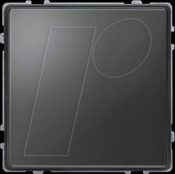 348314 Cover plate - aqua design, anthracite