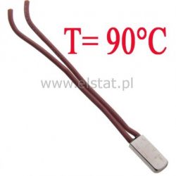Termostat bimetaliczny metalowy ( NC 6A 90°C 250V)