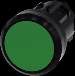 3SU1000-0AA40-0AA0 SIRIUS ACT pushbutton, Ø 22 mm, green