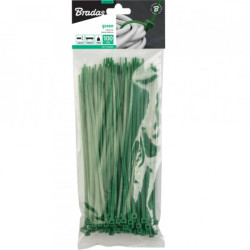 100szt. Opaska kablowa 2,5x150mm Green taśma kablowa trytytki Bradas TS1125150G