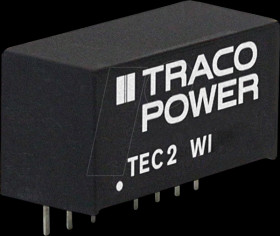 TEC 2-2415WI DC/DC converter TEC 2WI, 2 W, 9-36/24.0 VDC, SIL-8