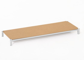 Moduł przedłużający, kolor Szary, 1-poziomowy, materiał: Blacha stalowa, 300 mm x 1250 mm, 300 mm, Manorga 122 kg