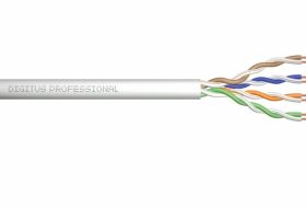 Przewód skrętka drut U/UTP kat.5E szary