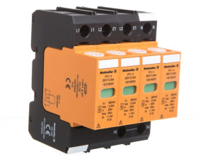 Ogranicznik przepięć Typ T1+T2 Typ T1+T2 4P 12,5kA 1,4kV 280V VPU I 4 280V/12,5KA 1352180000