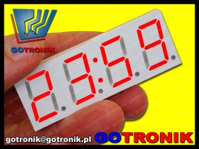 DS3231 zegarek elektroniczny LED czerwony
