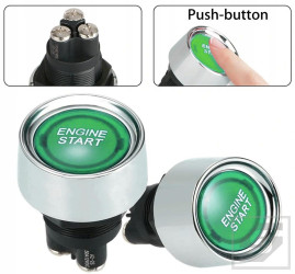 Przycisk ENGINE START STOP LEDGREEN ZAPŁONU A2-23G;50A;12VDC;otwór 22mm