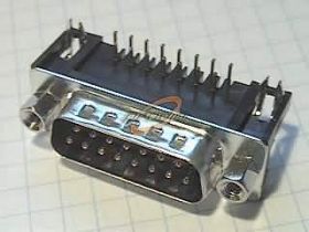 D-SUB 15L WTYK KĄTOWY