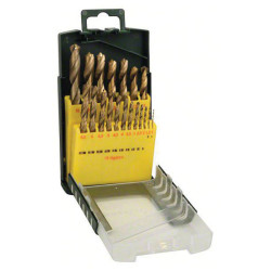 Bosch 2609255131 HSS Metal Twist Drill Bit Set 19-Piece DIN 338