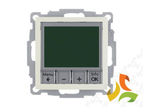 BERKER B.KWADRAT Cyfrowy regulator temperatury ze sterowaniem czasowym i zestykiem zwiernym krem połysk 20448982 HAGER