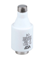 Bezpiecznik wkładka topikowa instalacyjna szybka E27/DII gF 16A/500V