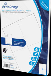 MRINK143 Removable labels, 105 x 148 mm, 200 sheets, white