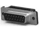 D-Sub socket, 15 pole, standard, equipped, straight, IDC connection, 1658612-3