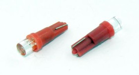 Kontrolka LED samochodowa czerwona 5mm, zas. 24V