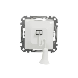 Przycisk z cięgnem, biały, Sedna Design i Elements SDD111122