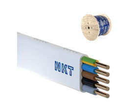 Przewód YDYp żo 5x6 mm2 (450/750V) instalacyjny płaski (bębnowy) 172153023D0500 NKT