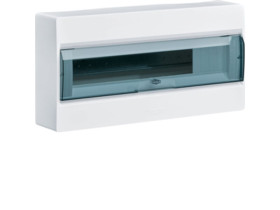 Rozdzielnica natynkowa 18 modułowa 1x18M drzwi transparentne IP40 COSMOS VD118TP HAGER