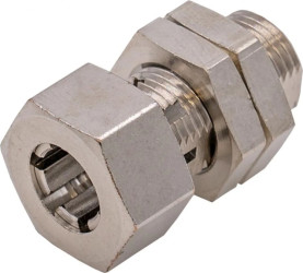 AY000176 Akcesoria czujników, tuleja zaciskowa, M12x1 28long, mosiądz biały brąz