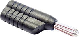 Wtyk bananowy Schnepp N 4041L, 4 mm, szary