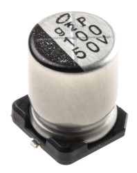 Kondensator 100μF 50V dc SMD Nichicon 8 (Dia.) x 10mm