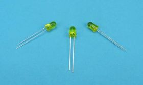 LED 5mm YELLOW 100mcd WATER CLEAR