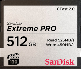 SDCFSP-512G-G46D CFast Memory Card 512 GB, Extreme Pro, 2.0 VPG130