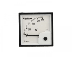 Woltomierz 1-fazowy analogowy pulpitowy 72x72mm 0-500V kl.1,5 VLT 16005