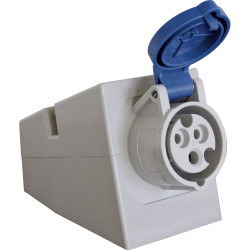 as - Schwabe 60472 CEE Add-On Socket 230V 16A IP44 Splash-Proof German Made