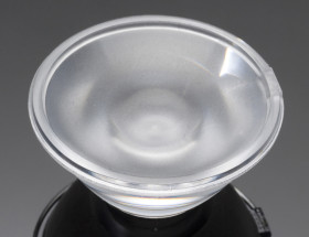 Soczewka LED Średni kąt 32.4 (Dia.) x 14.7mm, D 32.4mm, kąt widzenia 23 → 30 °, do użytku z Bridgelux BXRA ES