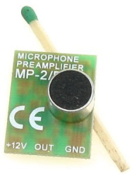 Mikrofon CCTV moduł audio 20Hz-18kHz regulowany MP-2/R