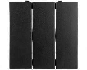 Berker B.1/B.3/B.7 Glas Klawisz potrójny do łącznika antracyt 16651606