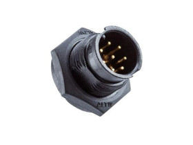 Złącze okrągłe, męskie, PIN:10, gniazdo, bagnetowe BU-10PMMP-LC7001