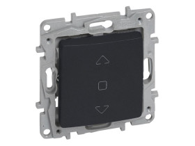 NILOE SELECTION Wyłącznik do bezpośredniego sterowania roletami 10AX antracyt 762211 LEGRAND