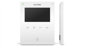 Elfon Optima Op-Vm5 Monitor Głośnomówiący, Ekran 4,3, Kolor Biały, Zasilanie...