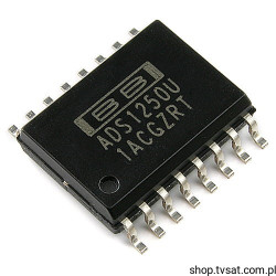 ADS1250U ADC Delta-Sigma 25ksps 20-Bit SMD-SO16 BB
